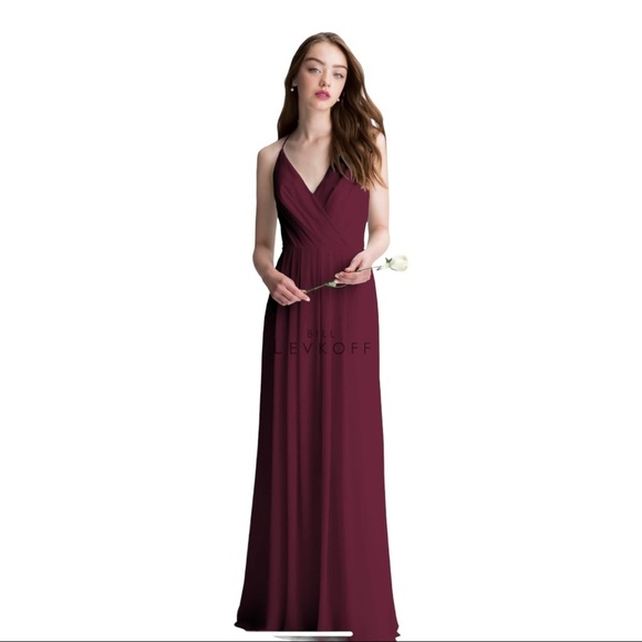 Bill Levkoff Dresses & Skirts - Bill Levkoff Wine Chiffon Bridesmaid Dress Style 1402 4